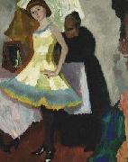 Maksymilian Gierymski Woman in evening dress oil painting reproduction
